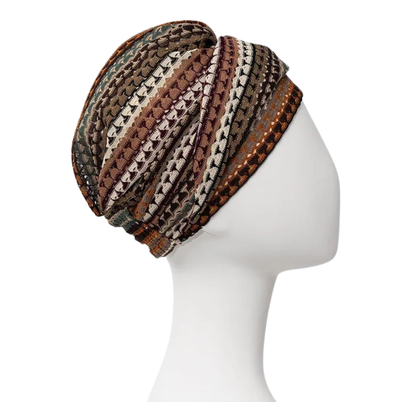 Sapphire Boho-Turban – Autumn Lace