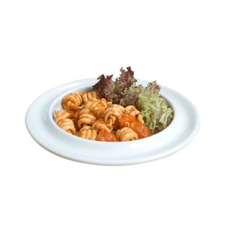 Tallerken med høj kant - Ø21 cm