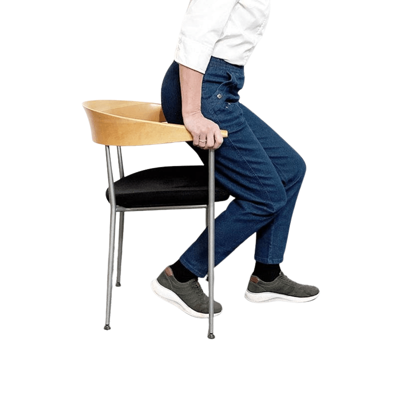 Damebukser med elastikkant - Mørk denim