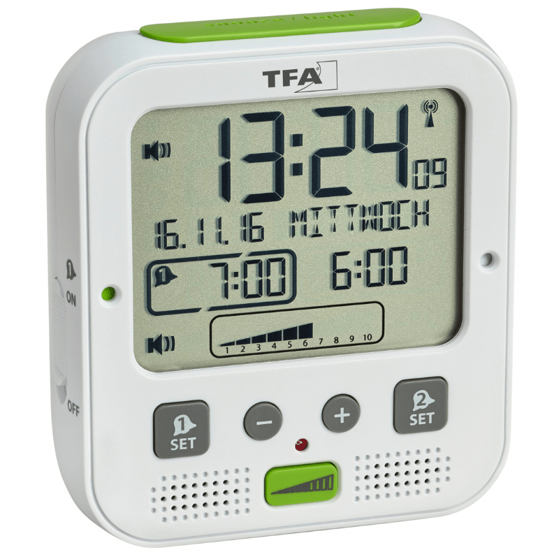 Vækkeur med pudevibrator