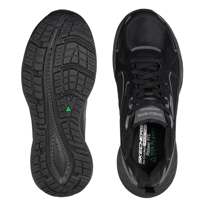 Skechers vandtæt damesneaker - Sort
