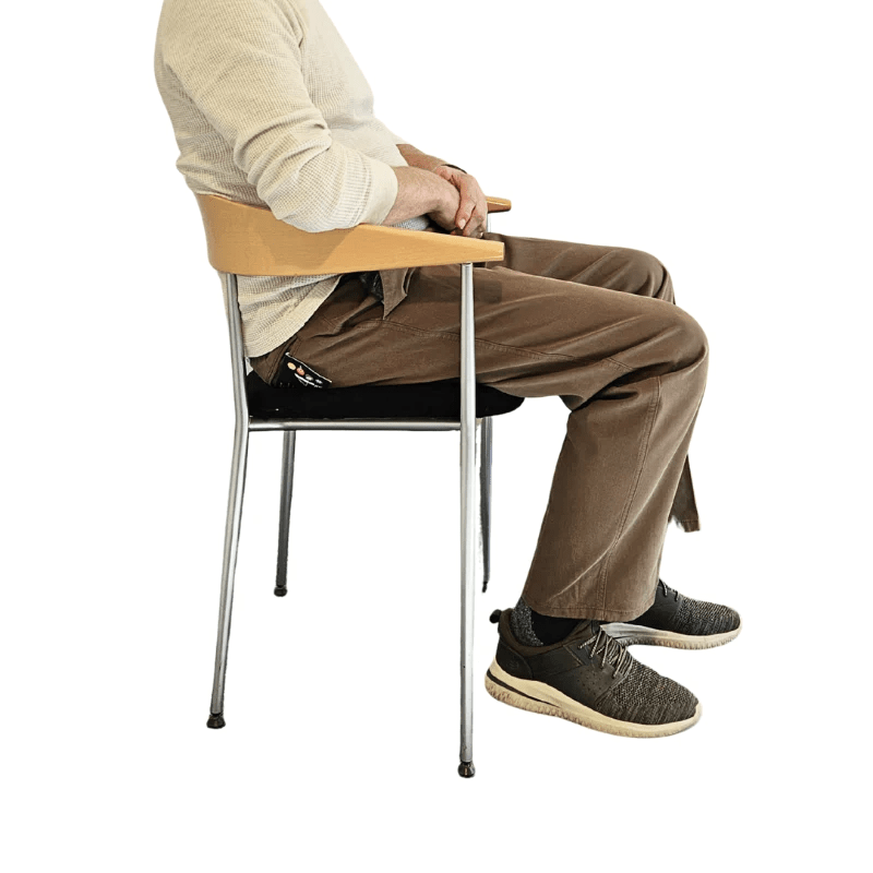 Bukser med elastik i taljen - Brun