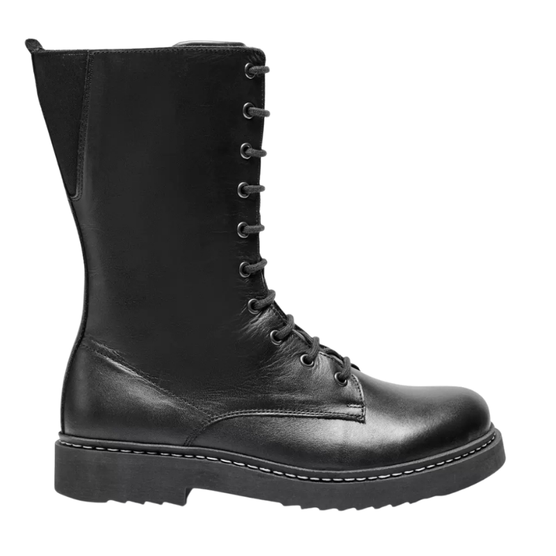 New Feet lange Damenstiefelette – Schwarz