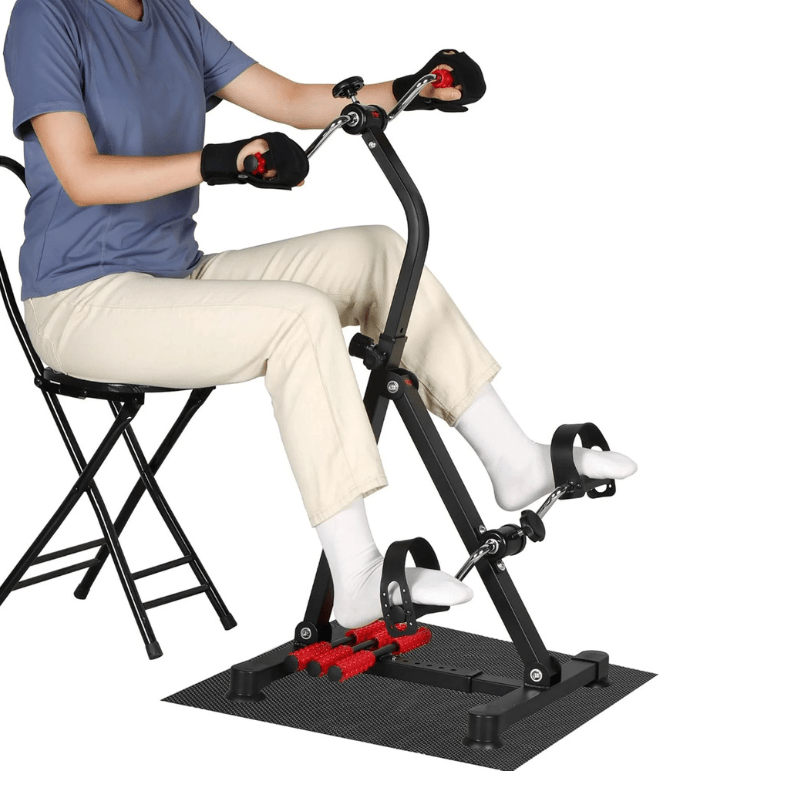 Pedaltræner til arme/ben - inkl. massagerulle