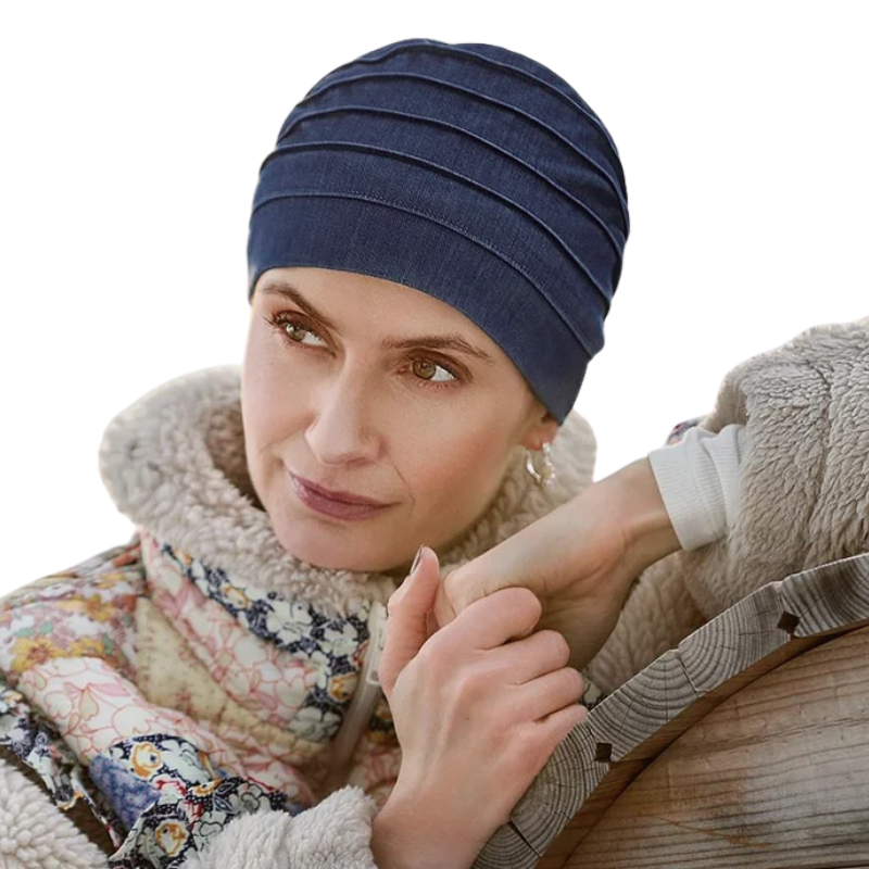 Yoga-Turban - Dunkelblauer Denim