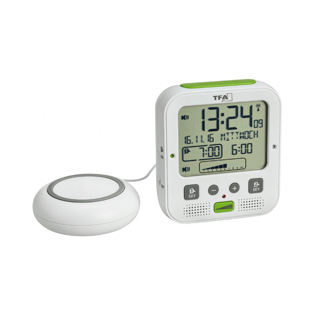 Vækkeur med pudevibrator