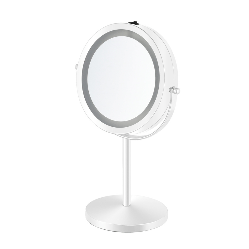 Makeup - spejl med lys - 1x / 10x forstørrelse