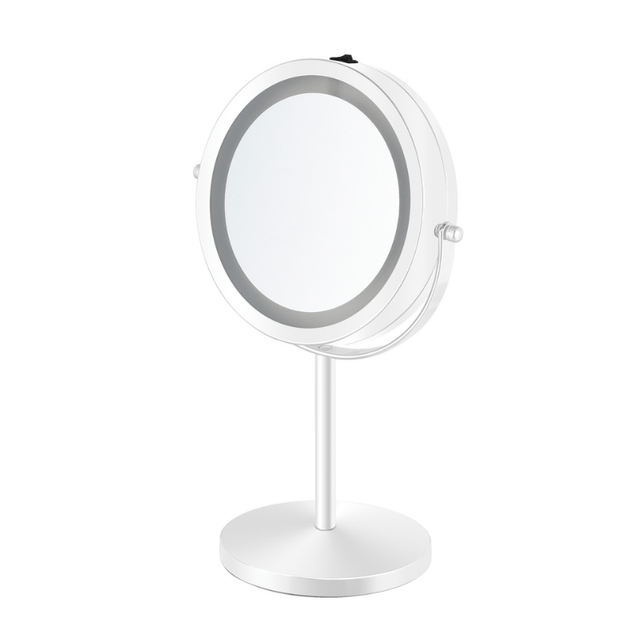 Makeup - spejl med lys - 1x / 10x forstørrelse