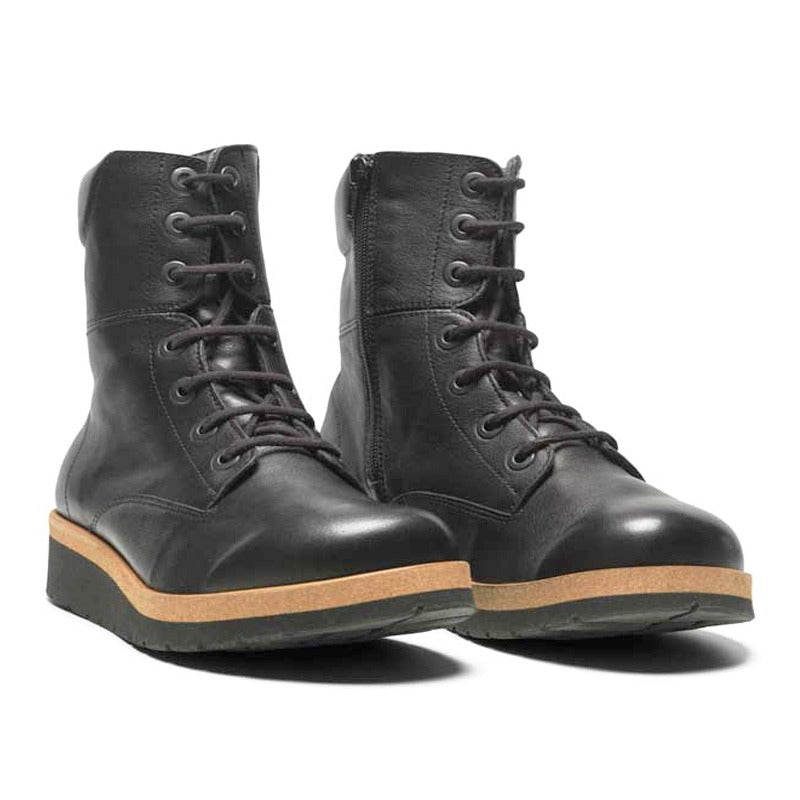 New Feet vinterstøvle i læder - Sort - Seniorshop