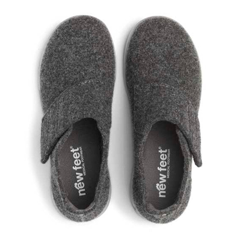 New Feet damehjemmesko - Grå - Seniorshop