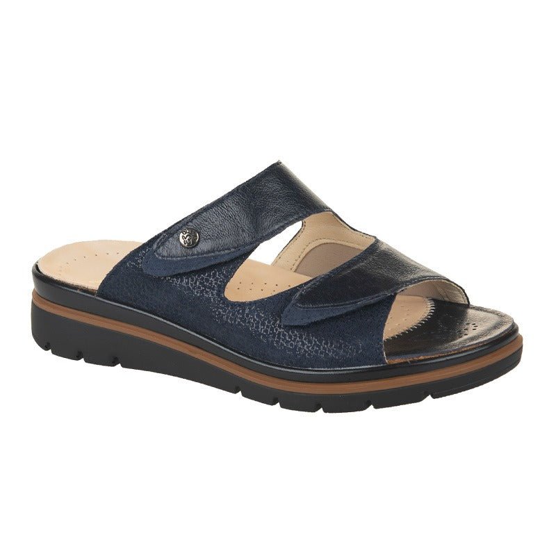 Fidelio dameslipper - Mørkeblå - Seniorshop