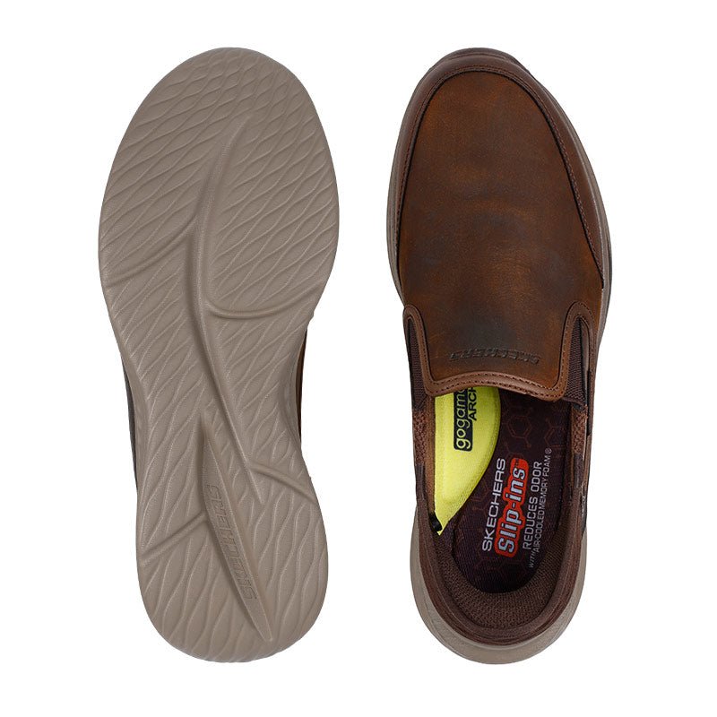 Skechers slip - in herresko - Brun - Seniorshop