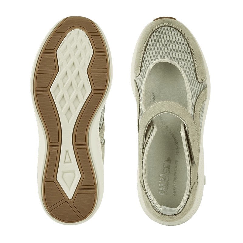 Green Comfort damesko med rem - Grøn - Seniorshop