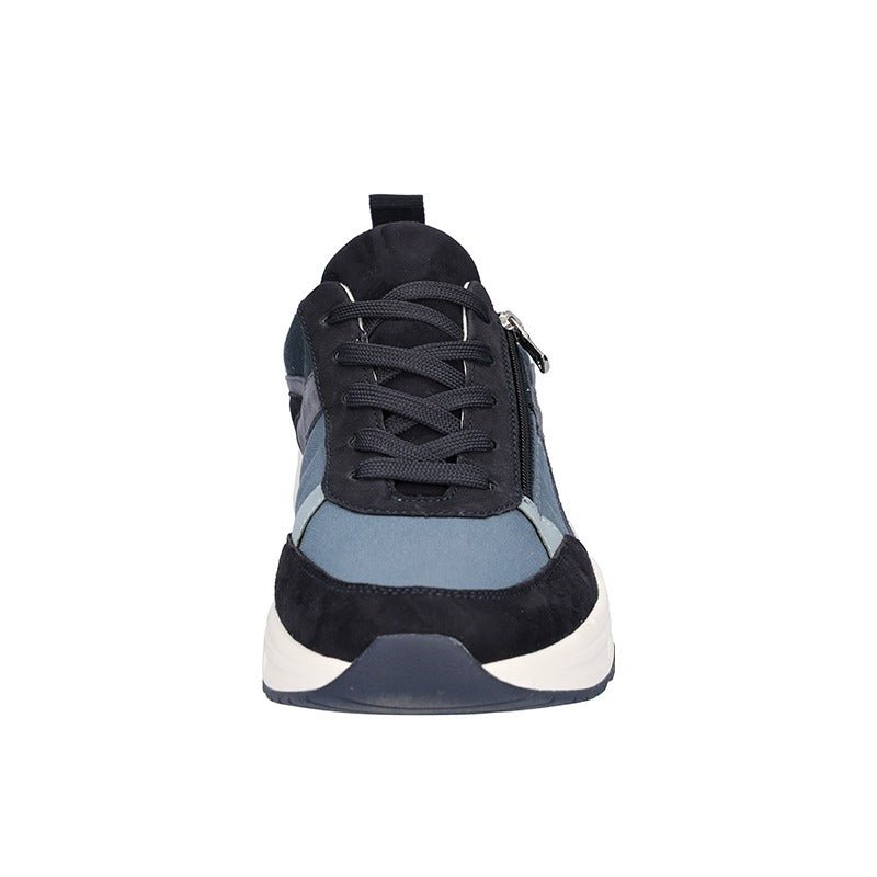 Waldläufer smart herresneaker - Blå - Seniorshop