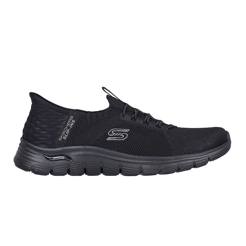 Skechers slip - in damesneaker - Sort - Seniorshop