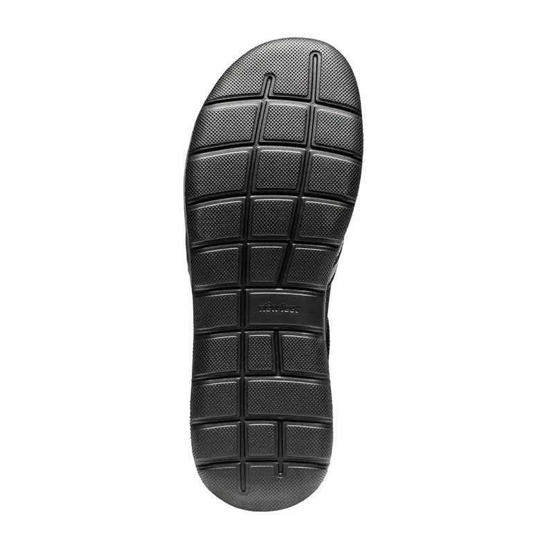 New Feet ballerina med stretch - Sort - Seniorshop