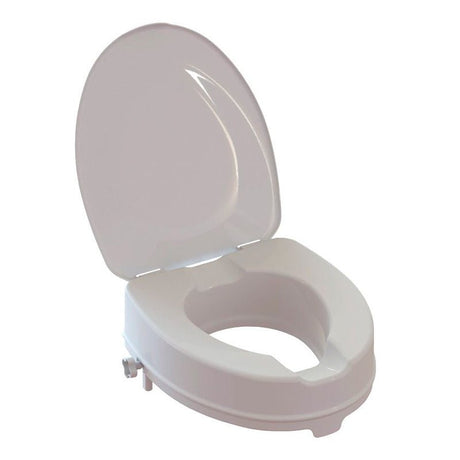 Toiletforhøjer med låg, 15 cm - Seniorshop