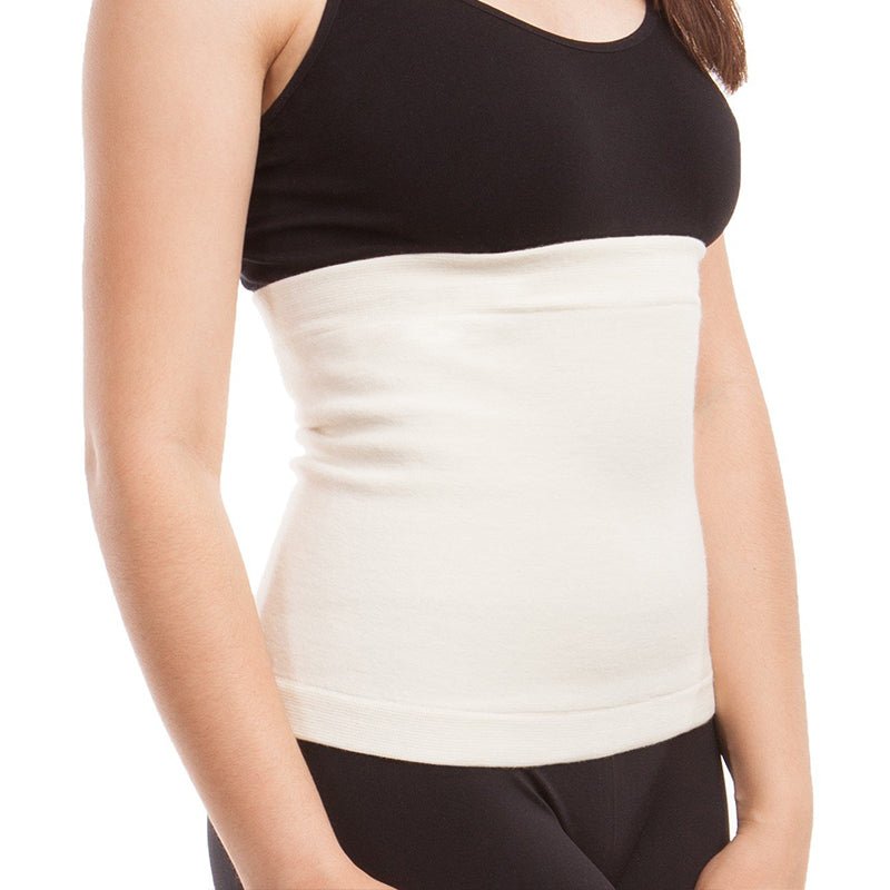 Høj rygvarmer i blød uld - Seniorshop