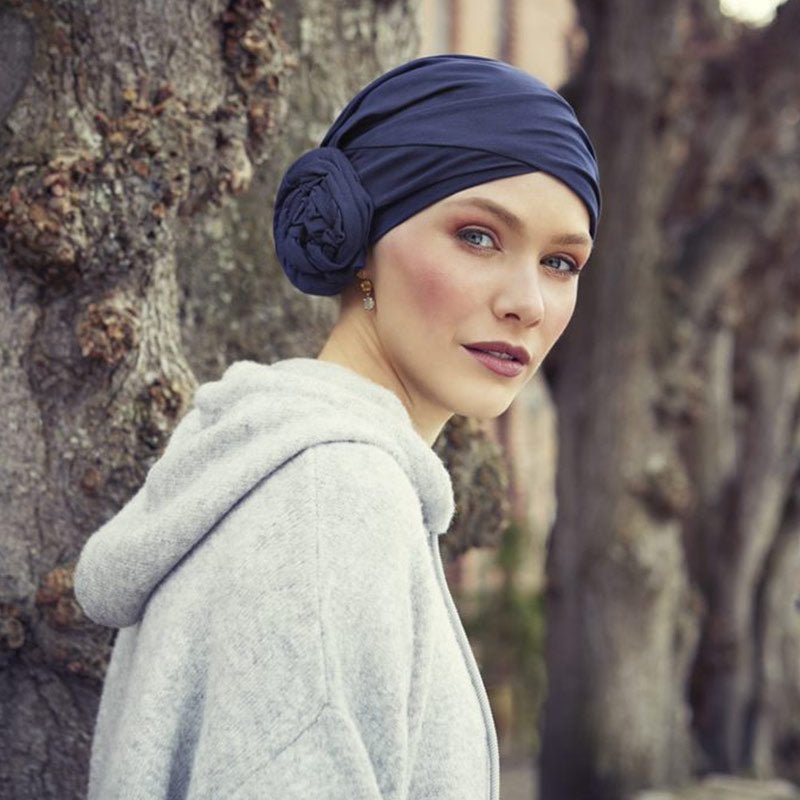 Zuri turban i blød bomuld - Seniorshop