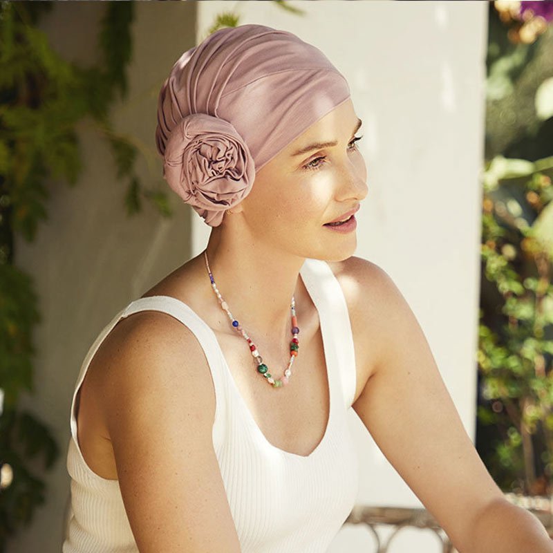 Zuri turban i blød bomuld - Seniorshop