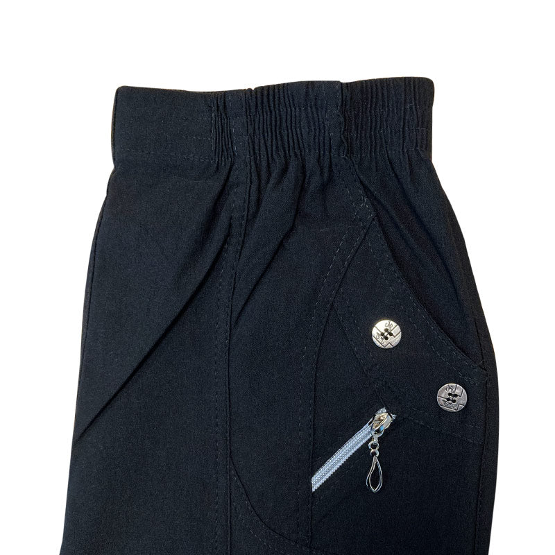 Capri damebukser - Sort - Seniorshop