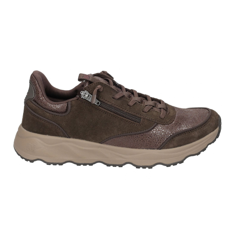 Waldläufer breiter Damen-Sneaker - Braun