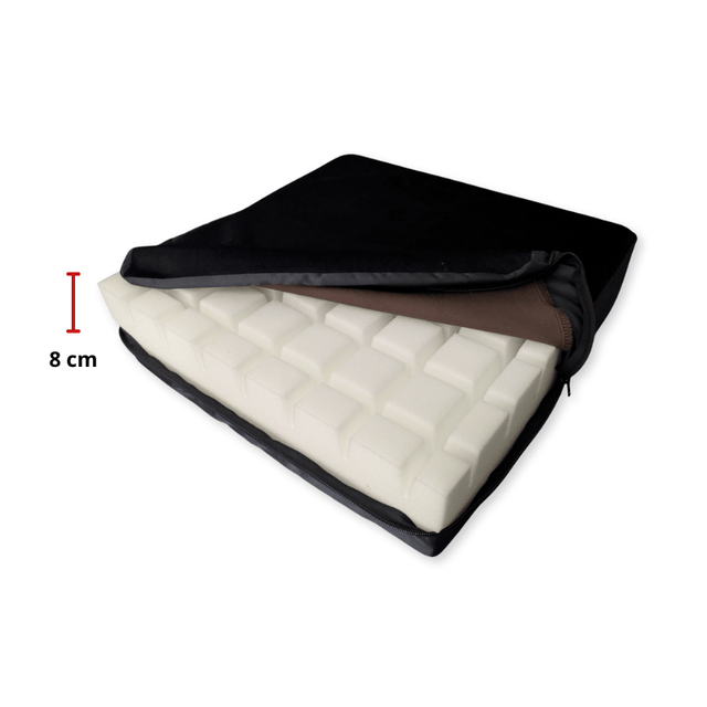 Aflastende siddepude - 40x40x8 cm