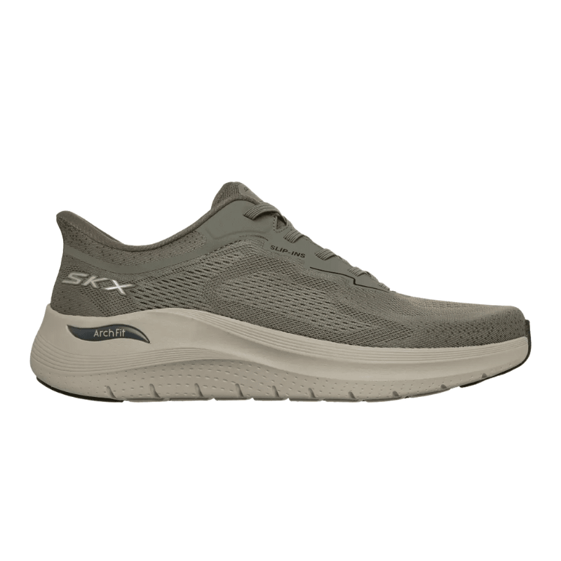 Skechers slip - in herresneaker - Oliven