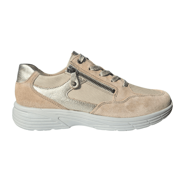 Hartjes sporty damesneaker - Beige