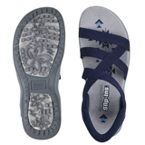 Skechers slip-in damesandal - Blå