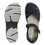 New Feet lukket damesandal - Mørkeblå