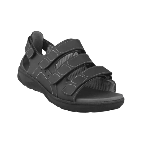 New Feet herresandal med hælkappe - Sort