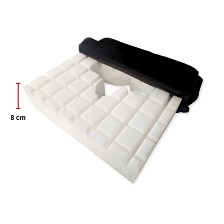 Aflastende siddepude m. udskæring - 43x43x10