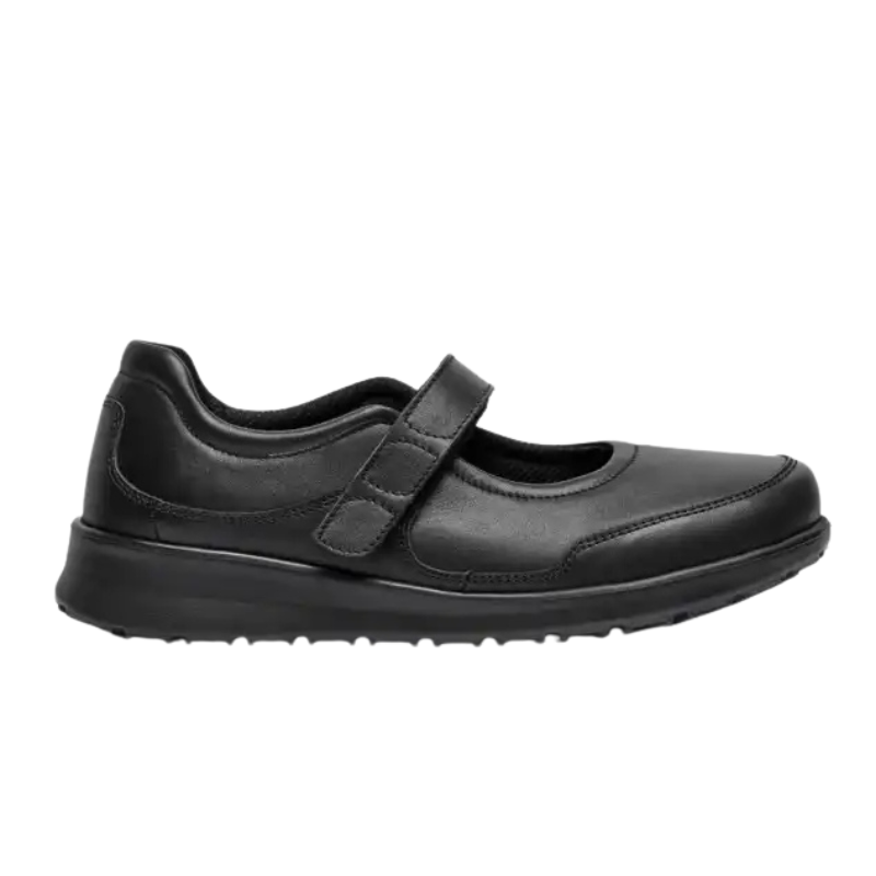 New Feet Ballerina mit Klettverschluss - Schwarz