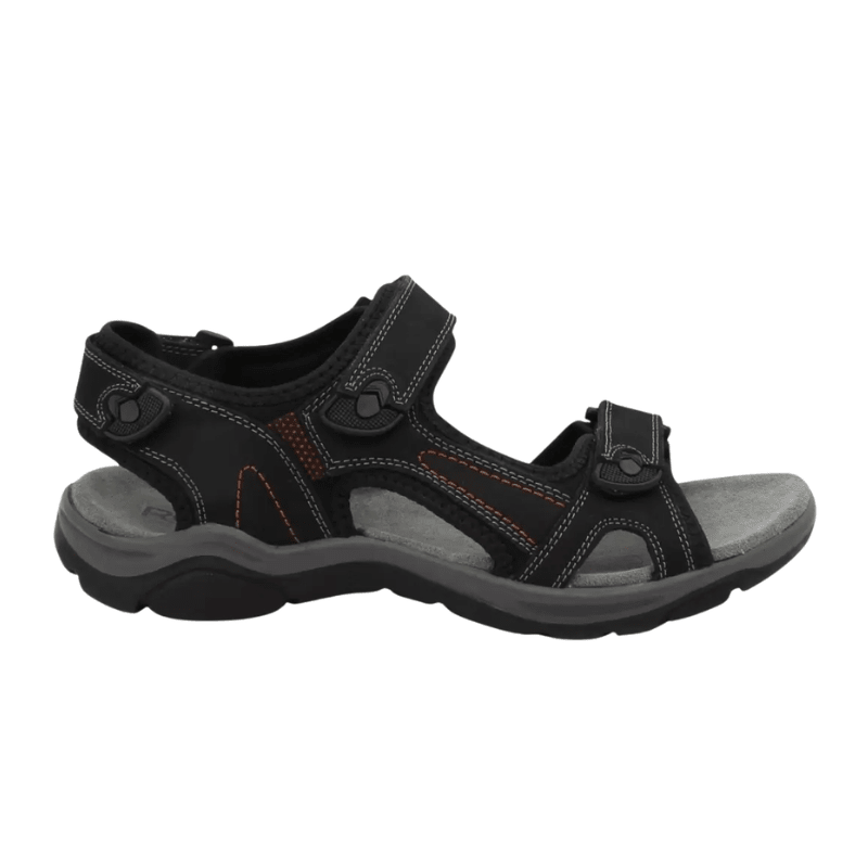 Rohde fleksibel herresandal - Sort