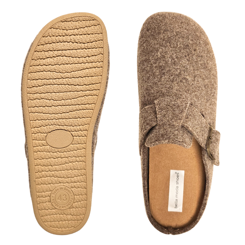 Bella Moda Damenhausschuhe - Beige