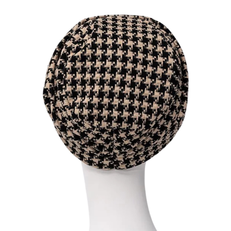 Lea-Turban – Schwarz/Beige