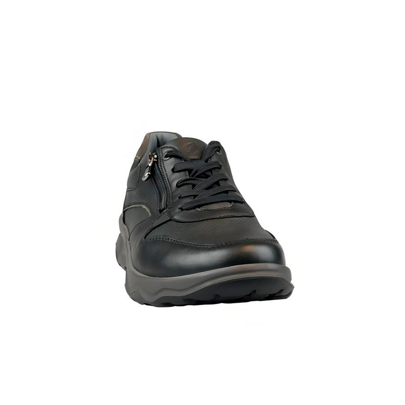 Herrensneaker, Schwarz, Waldläufer