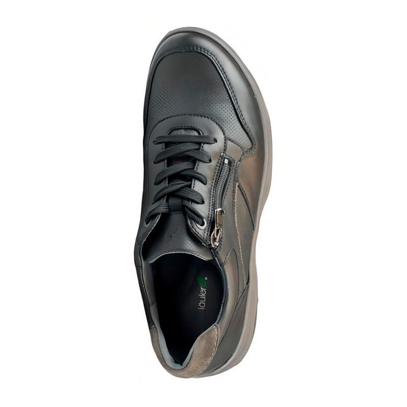 Herrensneaker, Schwarz, Waldläufer