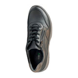 Herrensneaker, Schwarz, Waldläufer