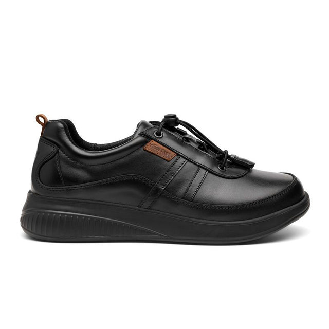 Damesko med letluk, Sort, New Feet - Seniorshop
