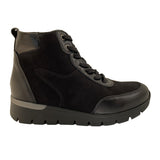 Leichte Damenstiefel. Schwarz, Waldläufer