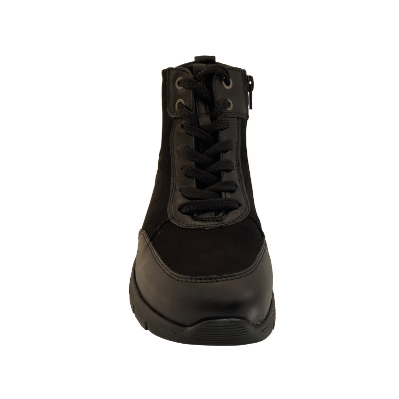 Leichte Damenstiefel. Schwarz, Waldläufer