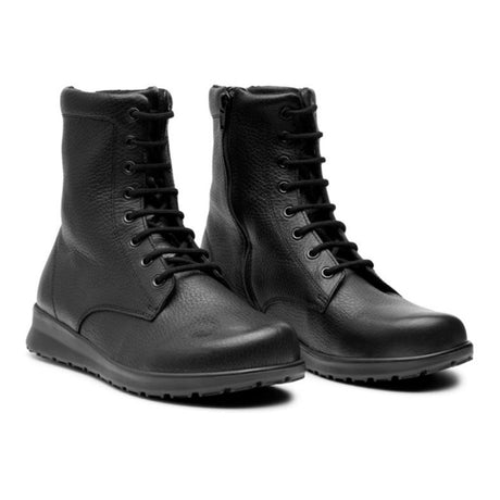 New Feet damestøvle - Sort skind - Seniorshop