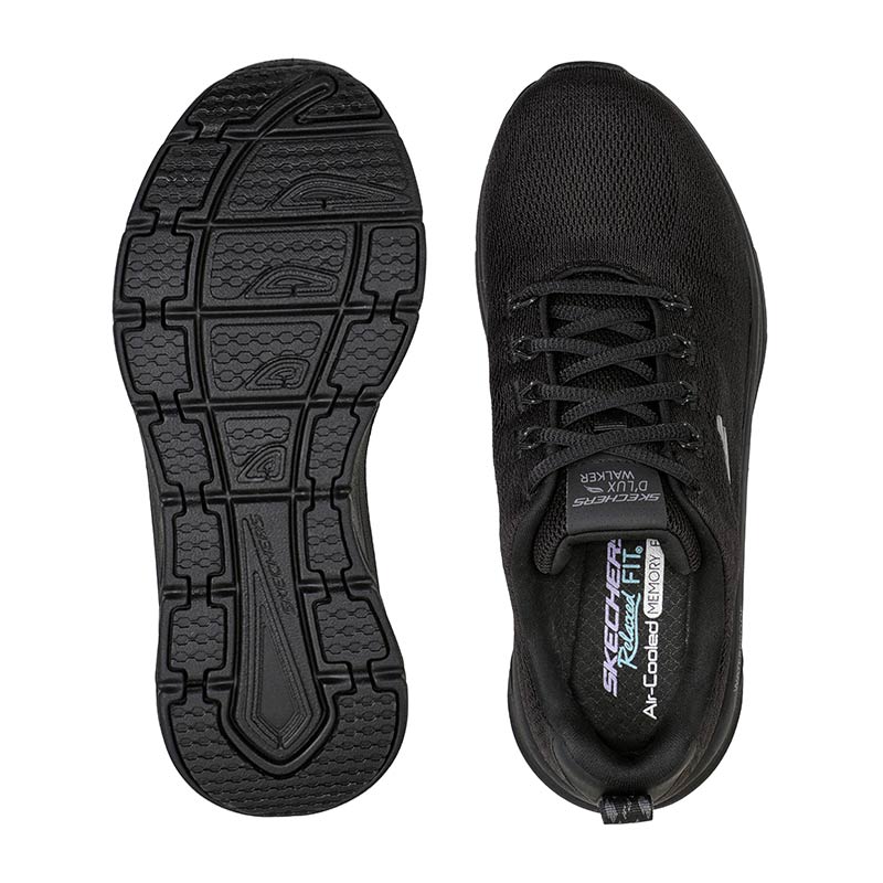 Wasserdichter Damensneaker, Schwarz, Skechers