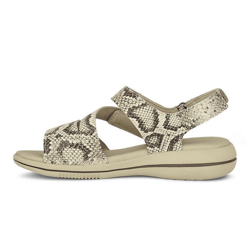 Green Comfort damesandal - Snake - Seniorshop
