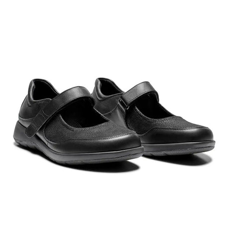 New Feet ballerina med stretch - Sort - Seniorshop