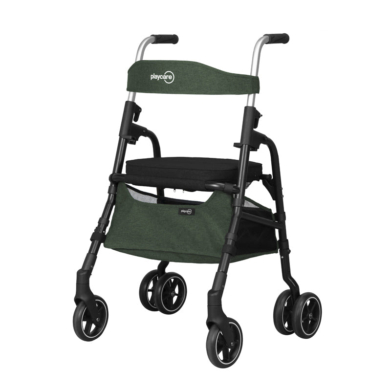 W05 rollator / indkøbsvogn - Grøn - Seniorshop