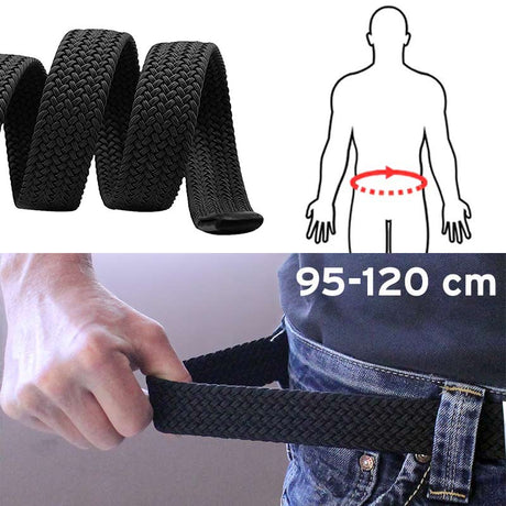 Elastisk sort bælte
