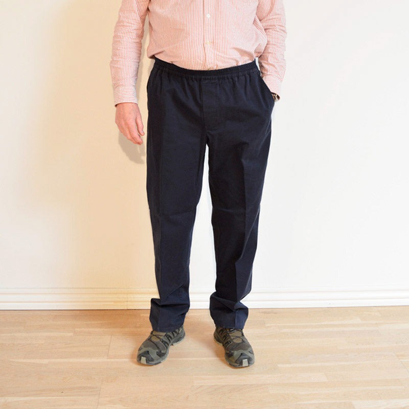 Bukser med elastik, Navyblå
